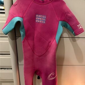 O'Neill Pink and Black Wetsuit